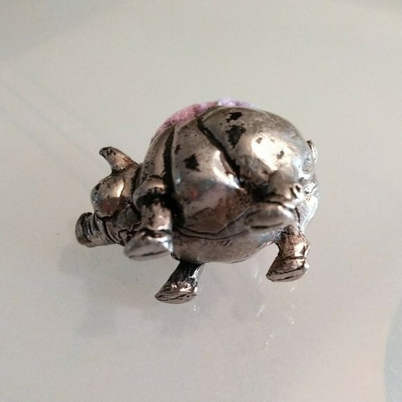 A E Williams Pewter PIG Pin Cushion Made England - Picture 6 of 7
